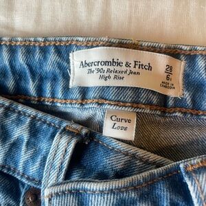 Abercrombie & Fitch Women's High Rise Jeans - Blue